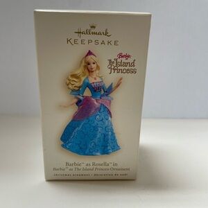 Hallmark ornament Barbie as Rosella The Island Princess 2007. New in box.